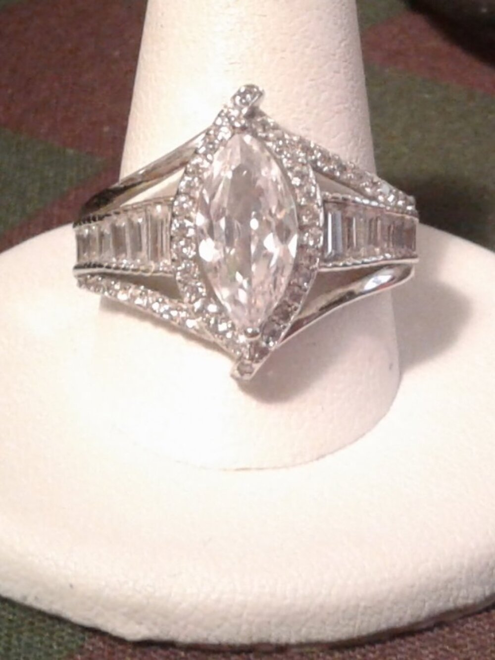 BCO305A Bella Luce CZ Center Design/Engagement Ring 4.05ctw. Size 10 LNC